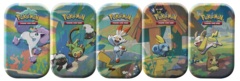 Pokemon Galar PALS Mini Tins: Set of 5 -- GREEN TINS